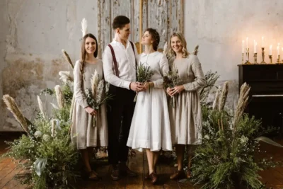 Vestuvių fotosesija Jakiškių dvare – pora šviesiame dvaro interjere